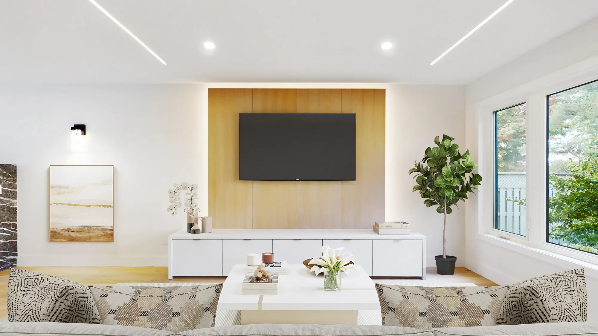 Newmarket Living Room Feature Wall